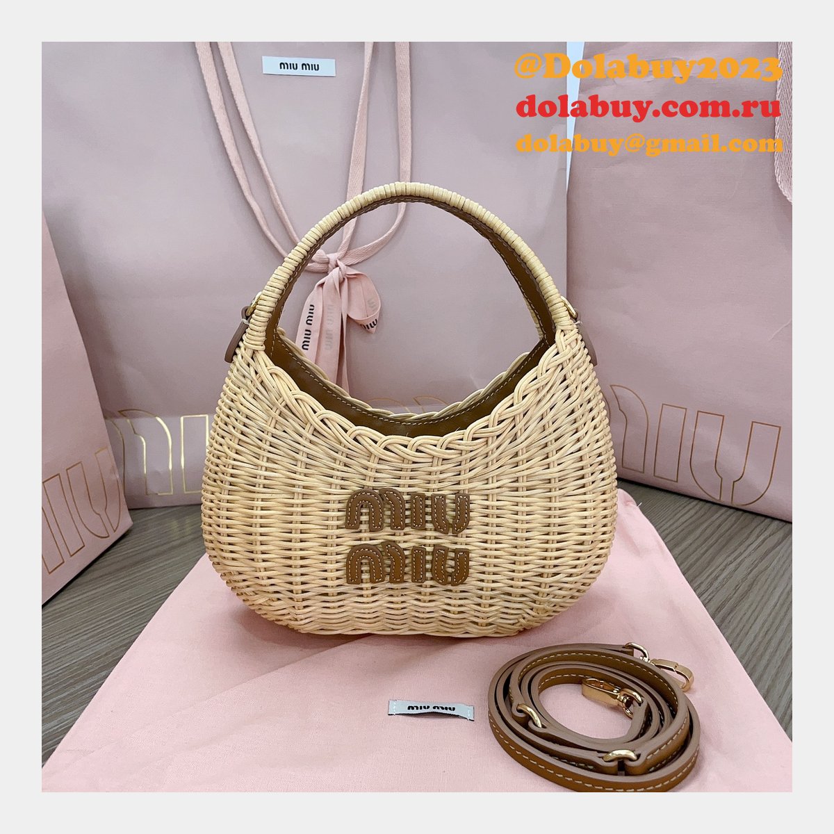 Top Quality miu miu Summer cabbage bag 5BC125