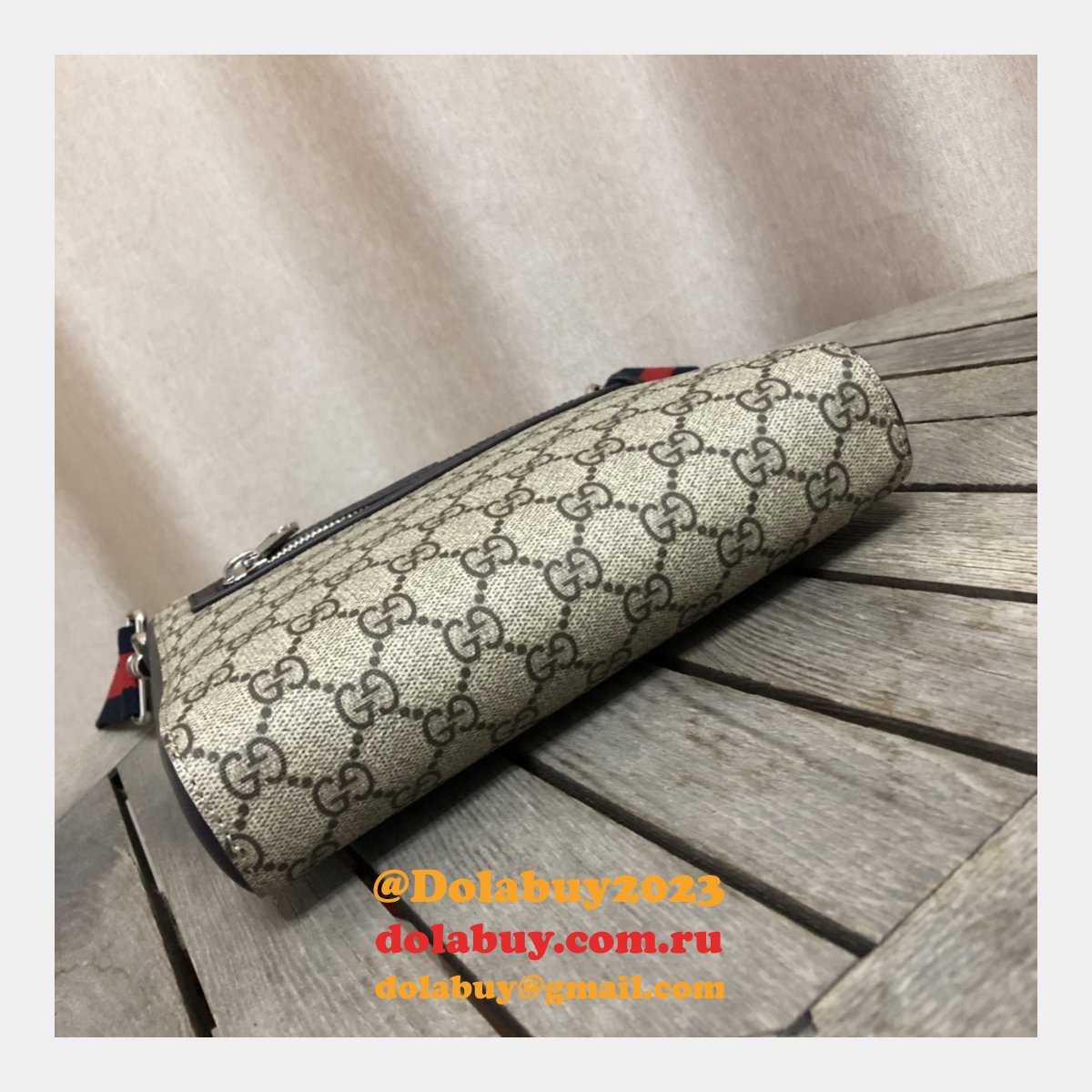 replica G*u*i 7 star gg supreme gray small messenger 523599 bag