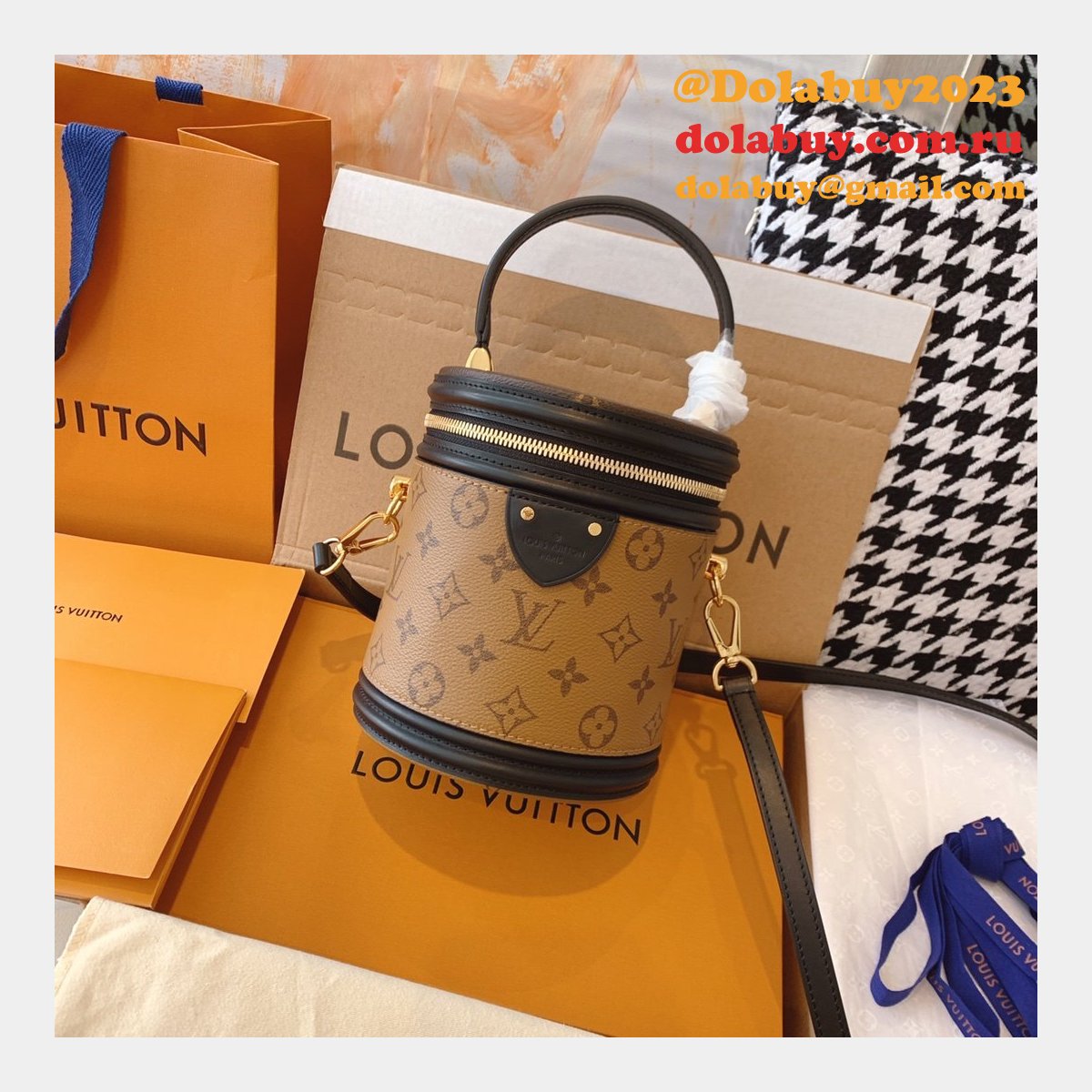 AAA+ Louis Vuitton Replica Cannes Epi Leather in Black