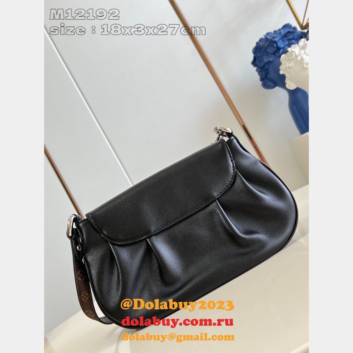 Top M12192 Louis Vuitton Sunset Vibe Black Inspired Replica Bags