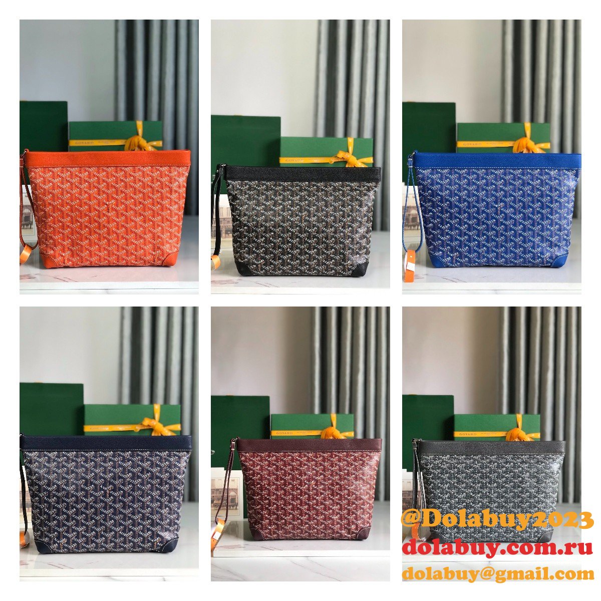 Duplicate goyard 1:1 Mirror Conti clutch