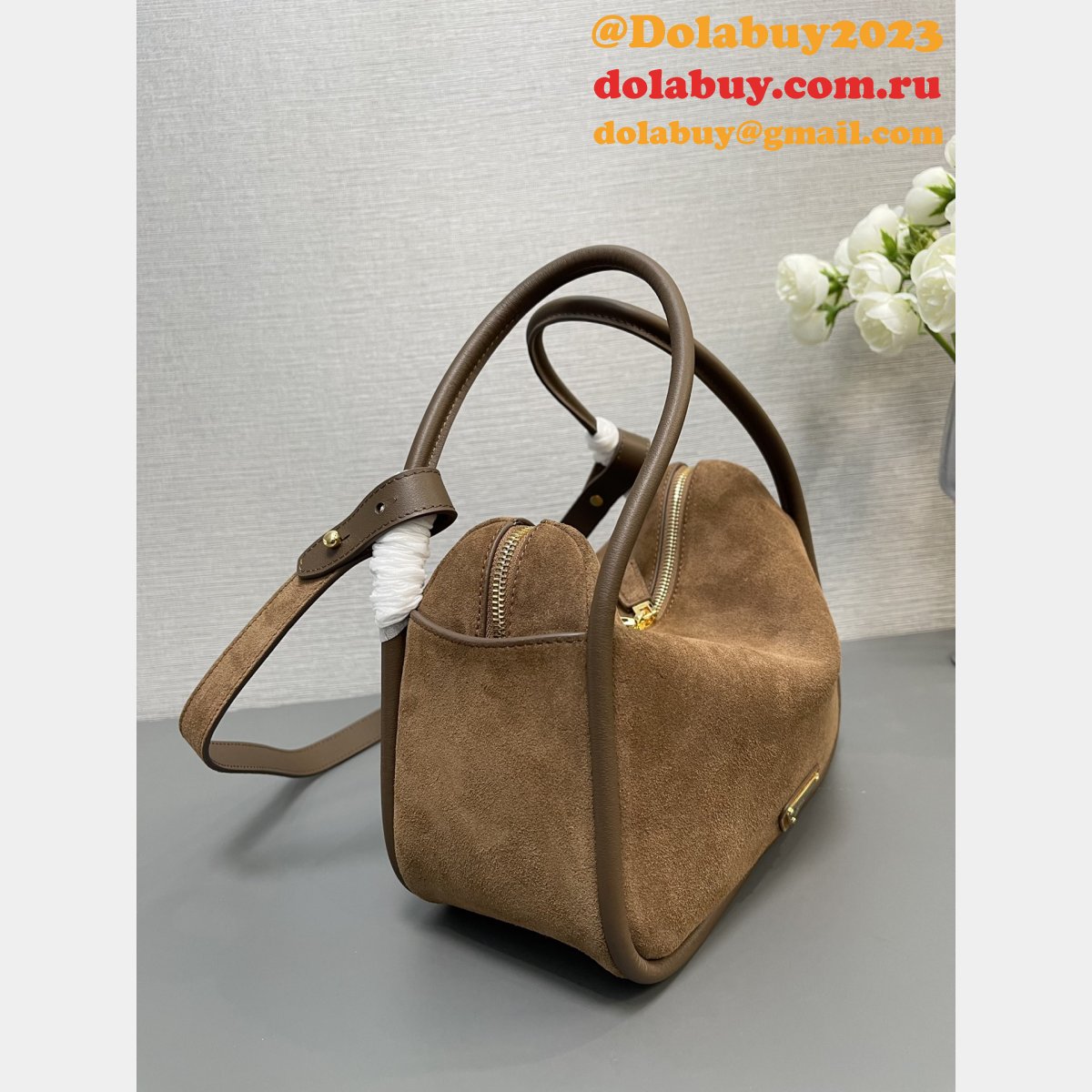 Luxury Fashion Knockoff Prada Soft Grain Lindy Bag 1BA451