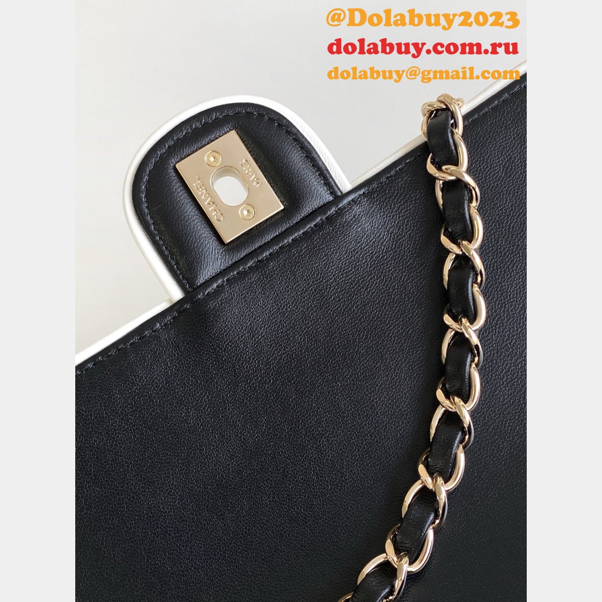 Fake 7 Star Mini Lambskin Flap Quality AS5151 Black Bag