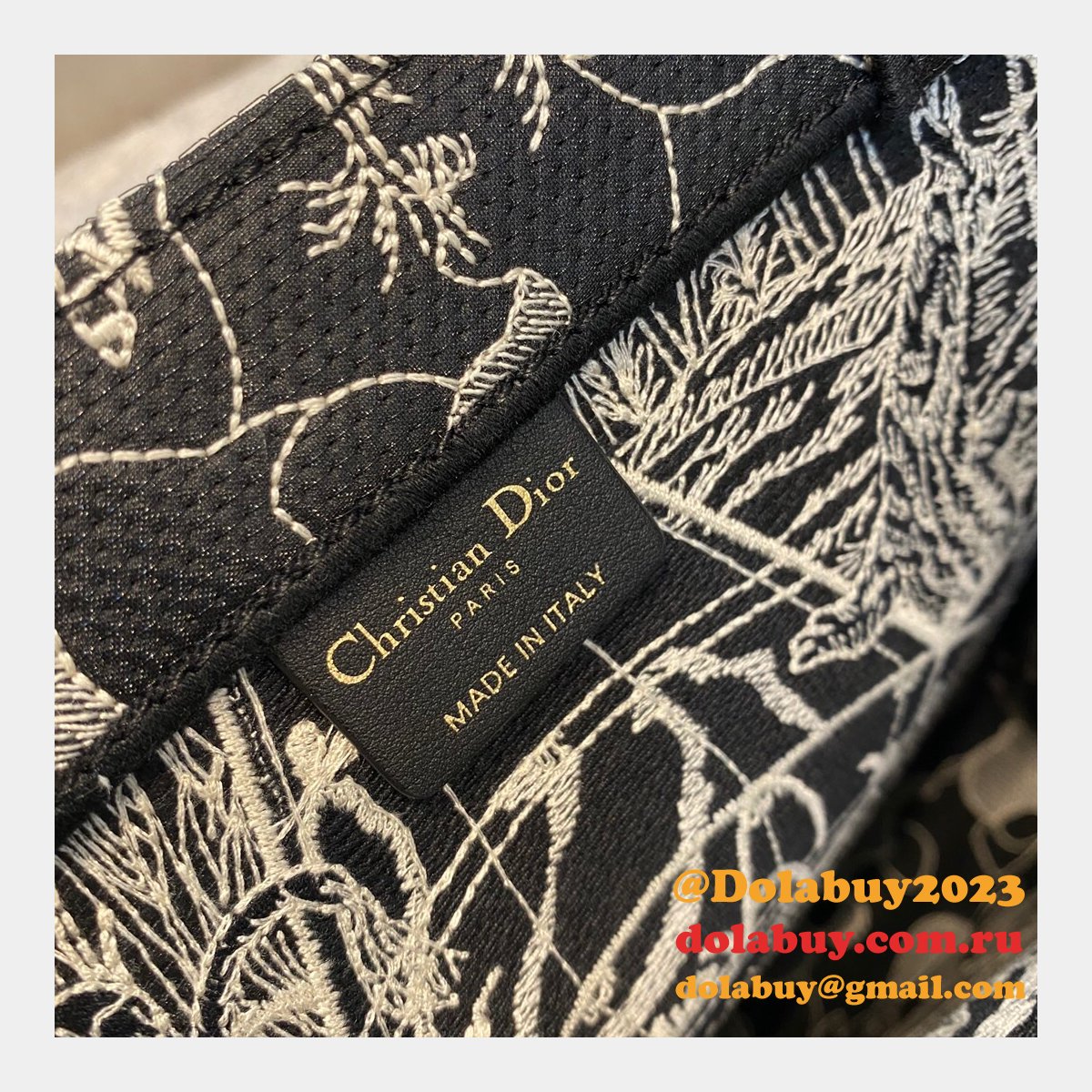 Fake Dior CD Book Tote 41.5CM Bag
