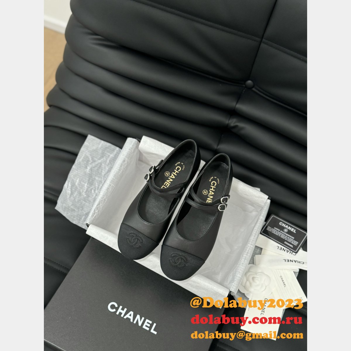 Luxury Chane flat ballet shoes for women