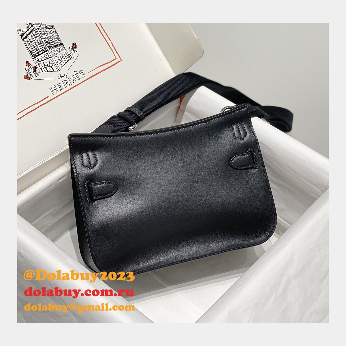 7 Star herems JYPSIERE MINI CALF leather handbag