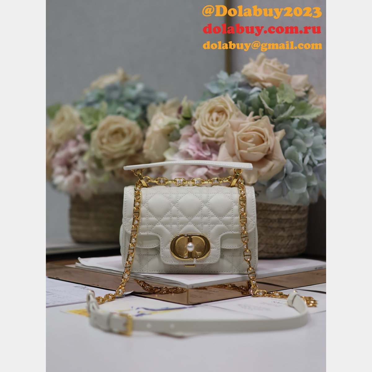 7 Star Mini Dior Jolie Top Handle Bag Wholesale 9272