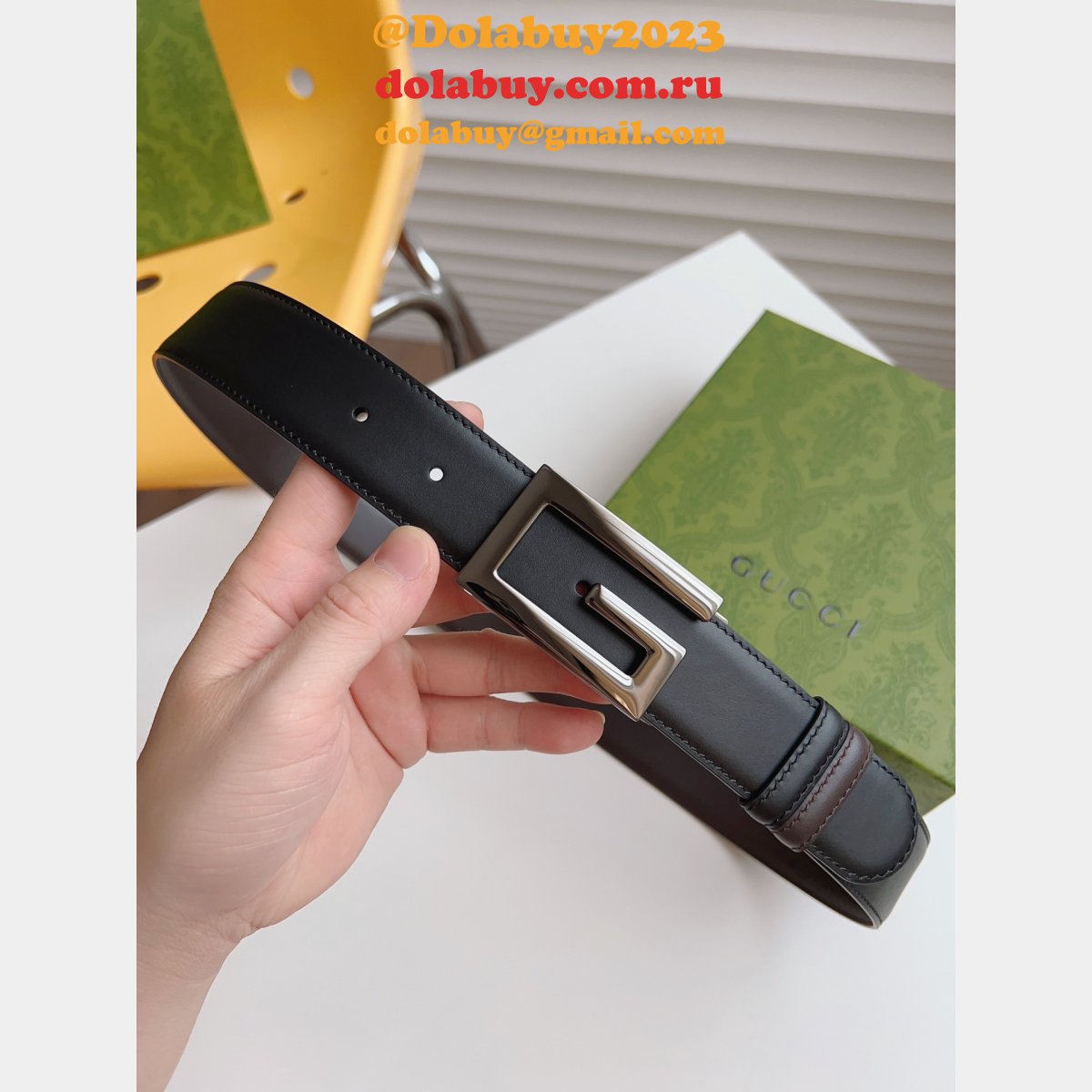 replica high quality 3.5cm G*u*i 7 star belt