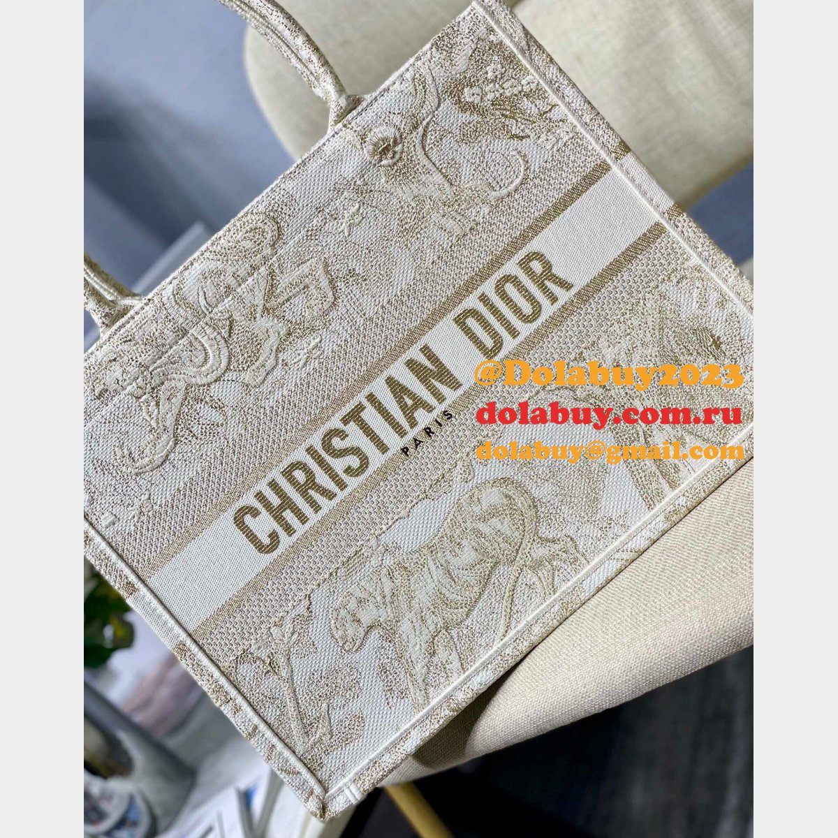 AAAA Quality Replica Dior CD Book Tote Super Fake Designer Bags