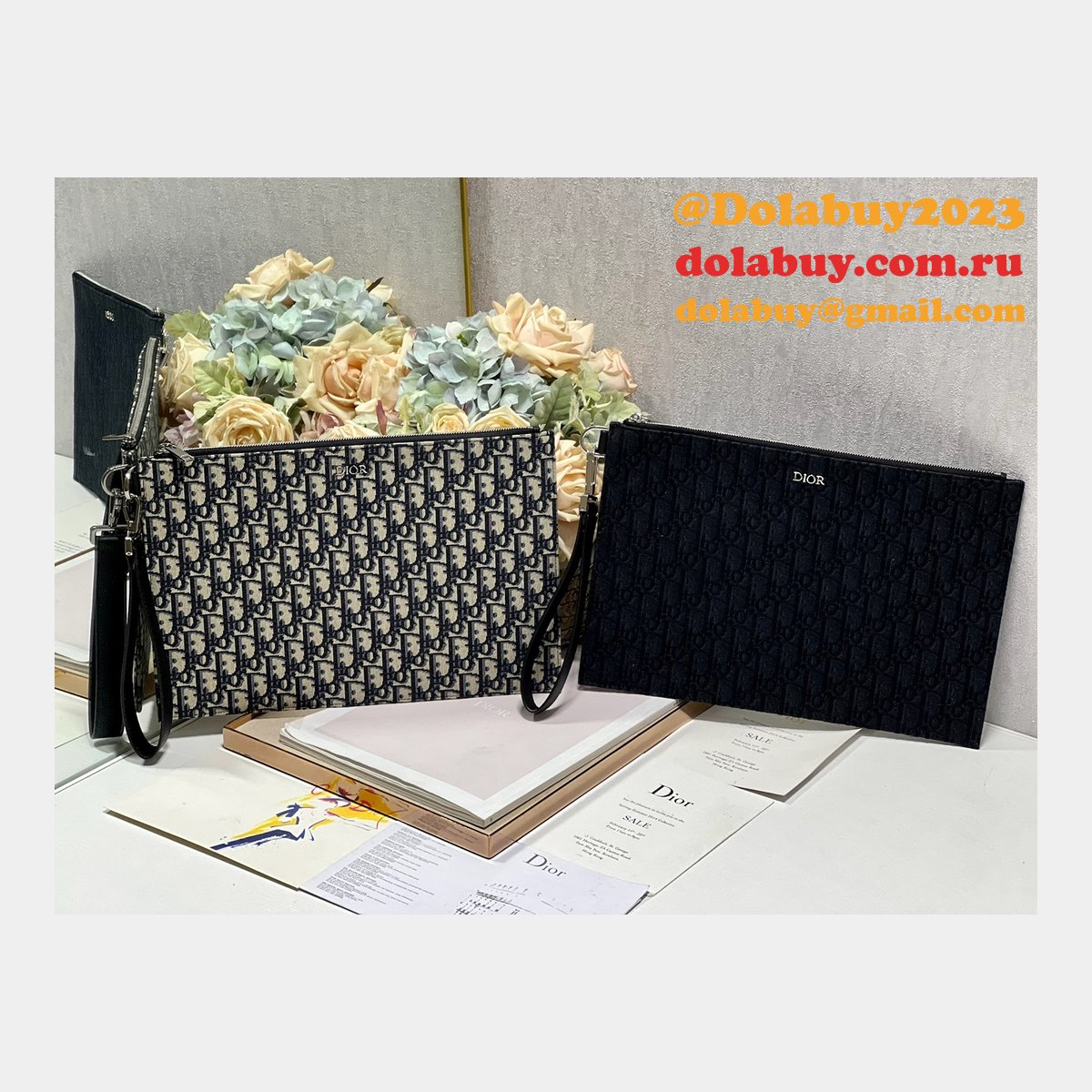 Wholesale AAA Replica Bags A492/A491 Dior Oblique Online Store