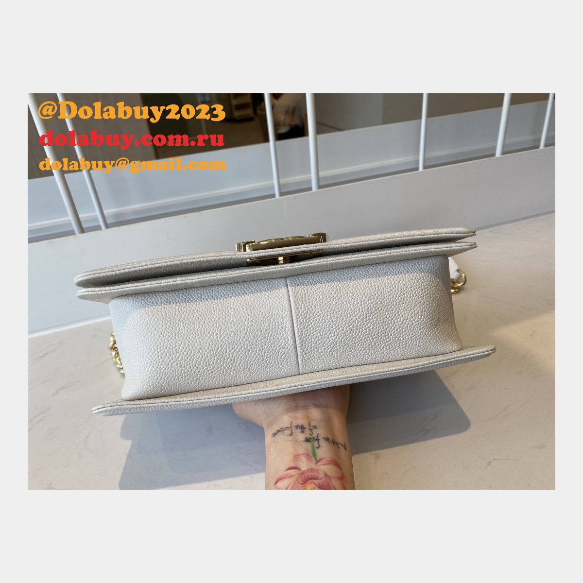 CC Replicas Calfskin & Ruthenium-Finish Metal Boy Many Colours