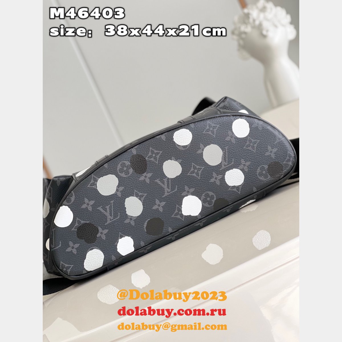 Louis Vuitton Perfect LV x YK Christopher M46403 Monogram Eclipse Canvas