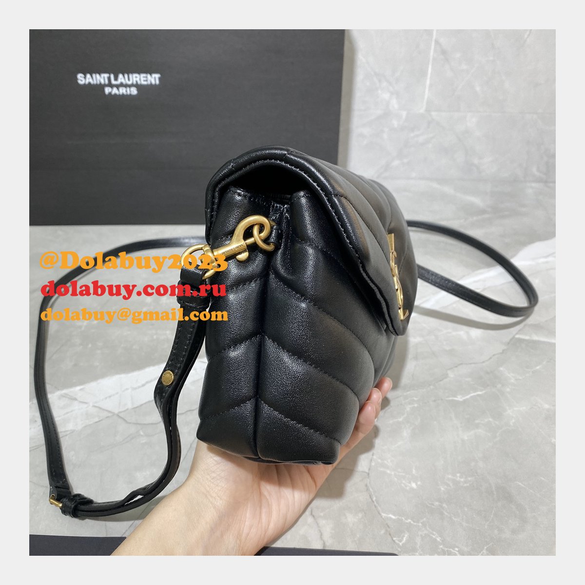 BEST HIGH QUALITY YSL 467072 LOULOU MATELASSE 20CM