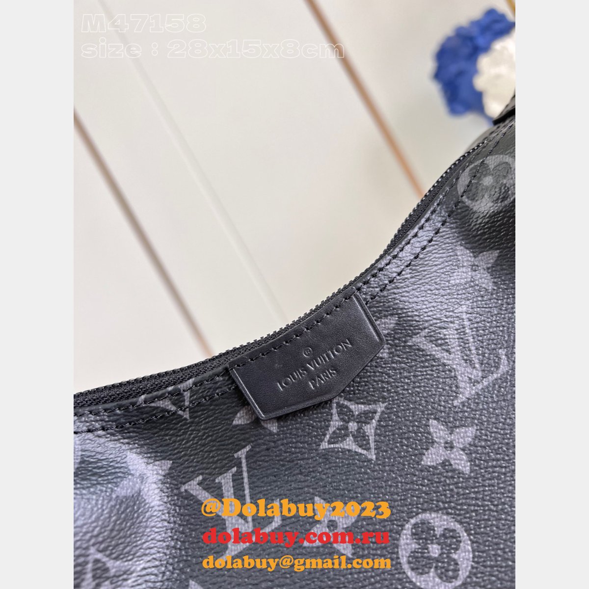 Hamac Bag Louis Vuitton Inspired M47158 Monogram Eclipse Canvas