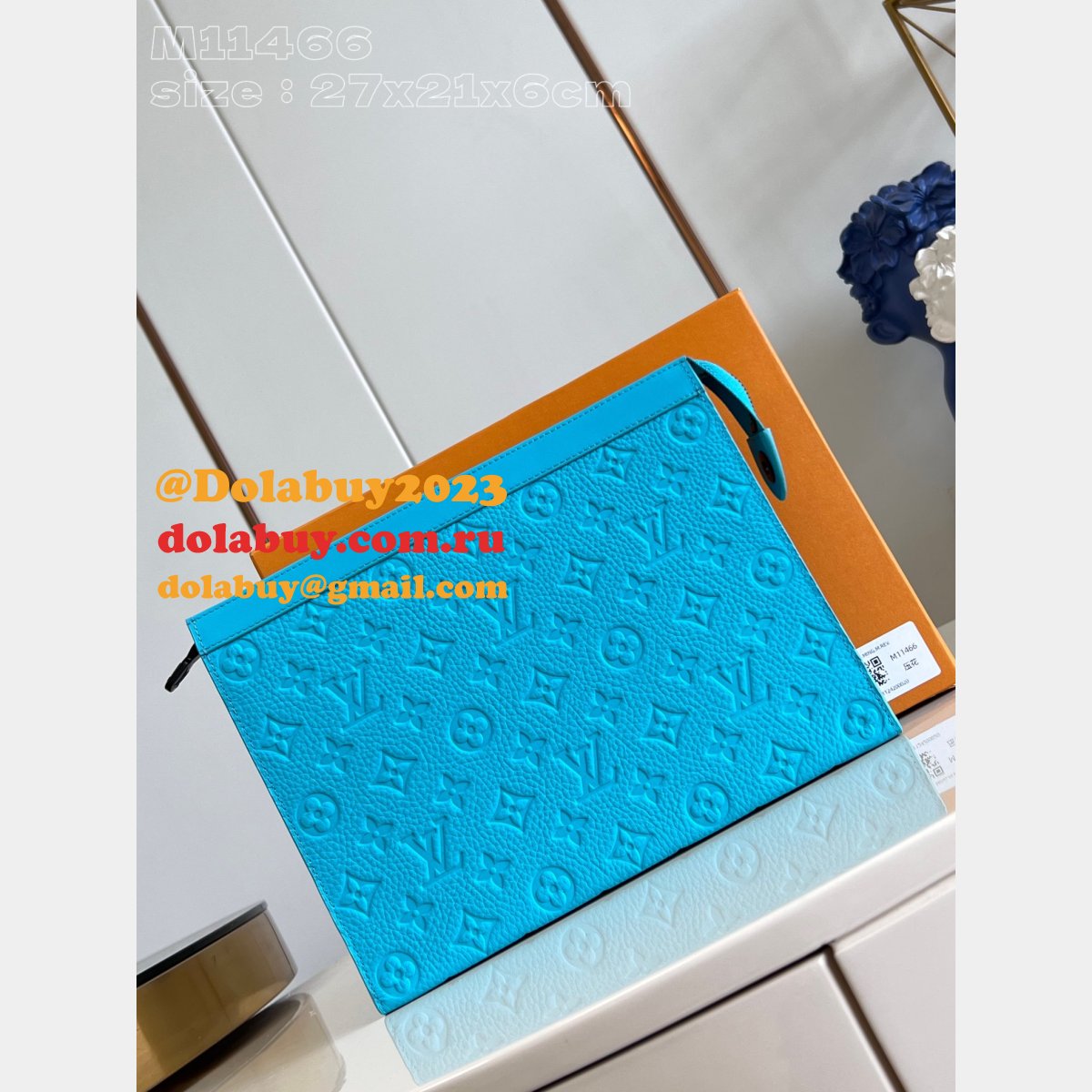 Blue Pochette Voyage M11466 Best Louis Vuitton Knockoff Bag