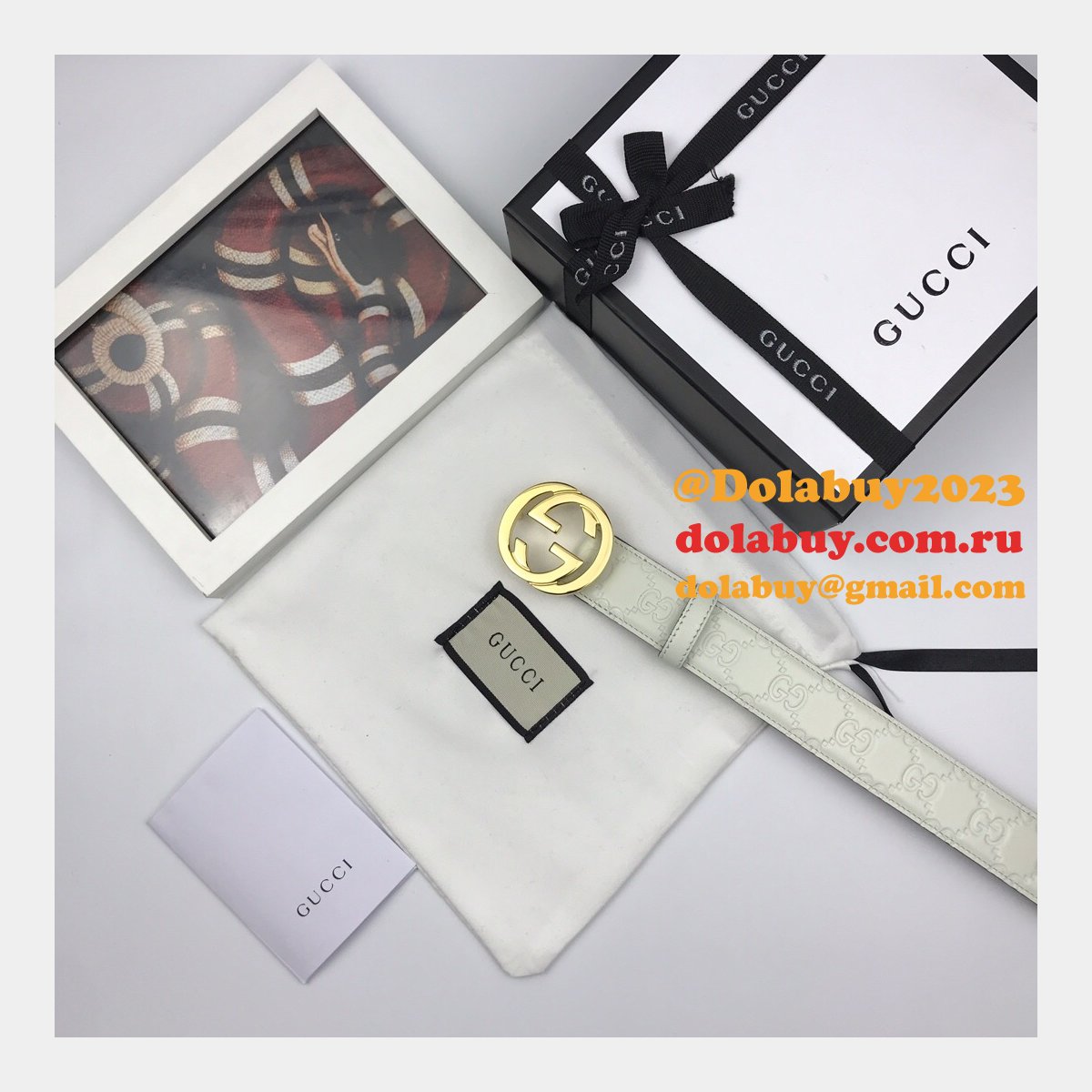high quality G*u*i replica leather belts