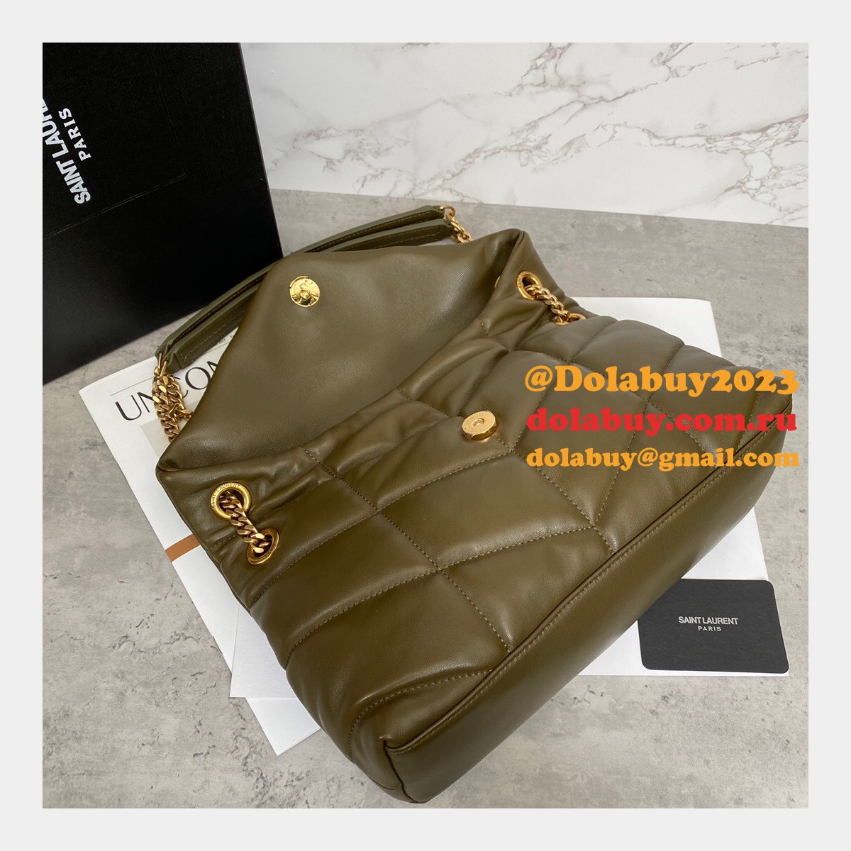 Luxury 7 Star YSL LOULOU PUFFER HANDBAG 29CM