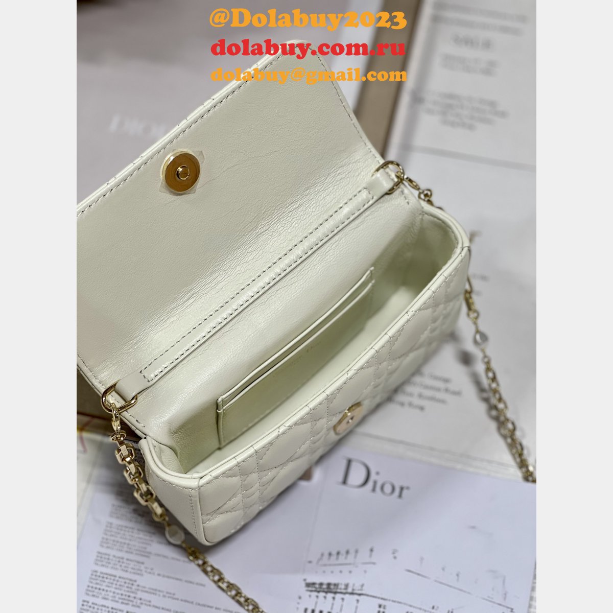 Cheap Lady Replica Designer Christian Dior Phone Pouch 0977 Bag