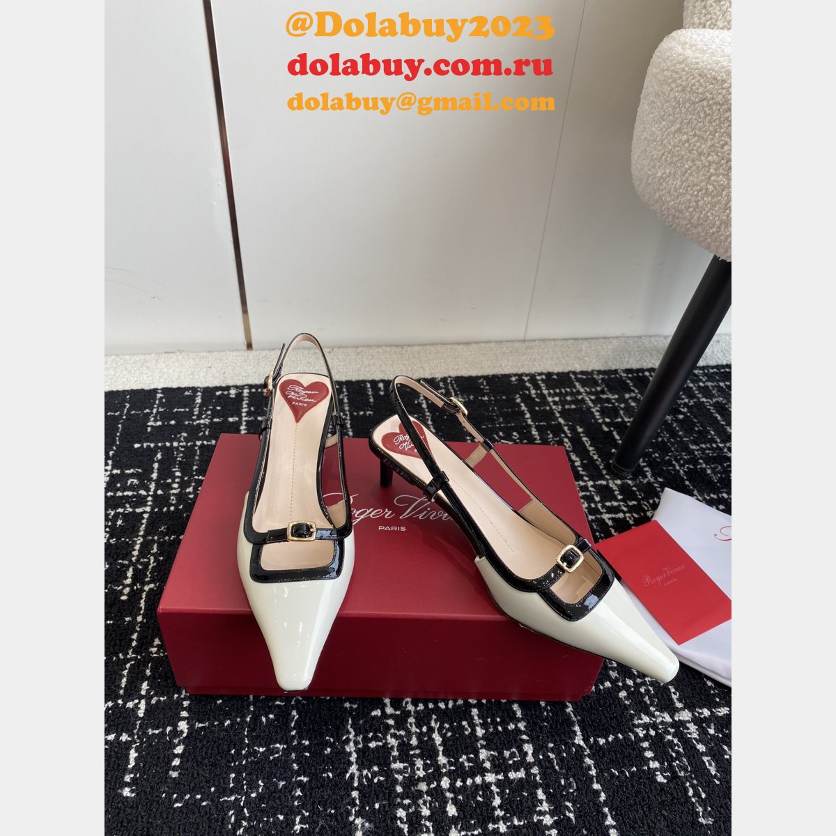 roger u1u1er wholesale slingback heels designer knockoff shoes
