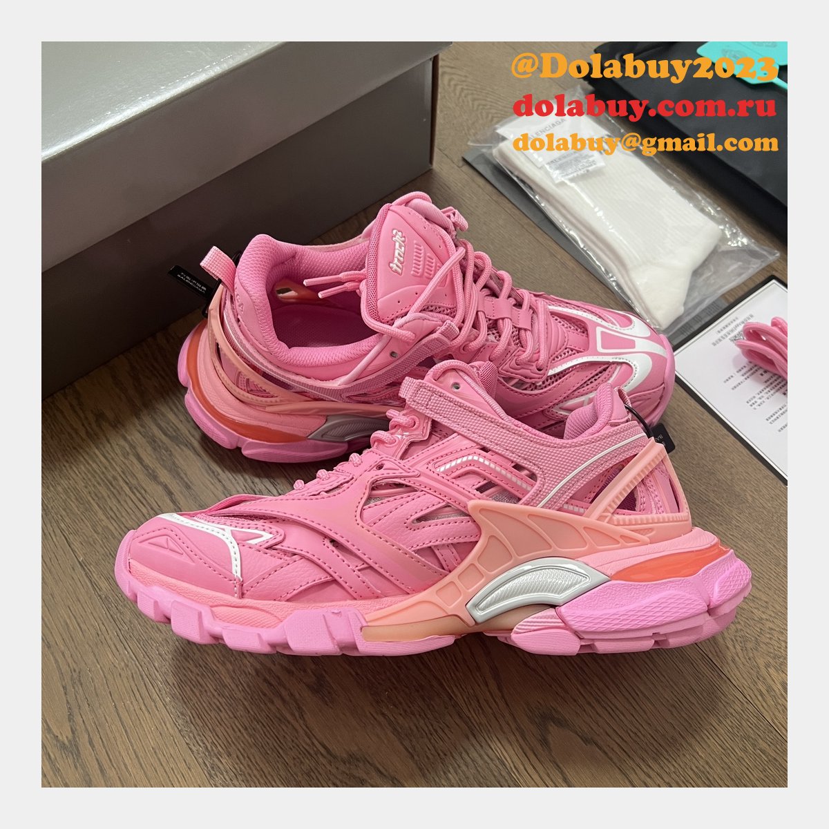 Replica Buy Balenciaga Track Trainer 4.0 Sneakers 1:1 Mirror Shoes