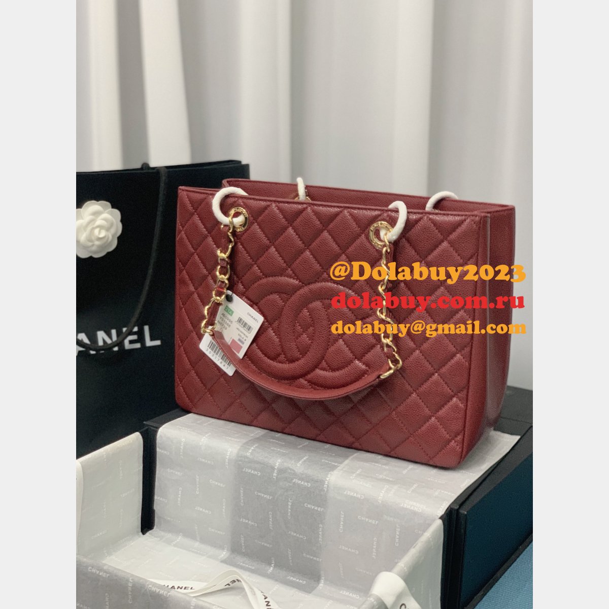Best classic  CC 50995 shopping bag CAVIAR leather