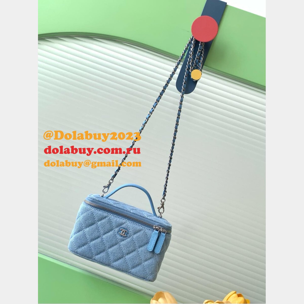 Fashion AP4407 Long Vanity With Chain Knockoff Bag