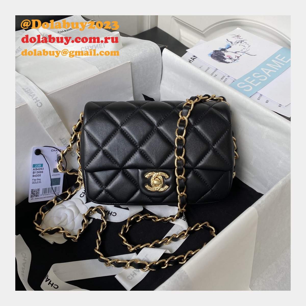Inspired Fashion Flap AS4263/AS4264 Knock Off 7 Star 21/23CM Bag