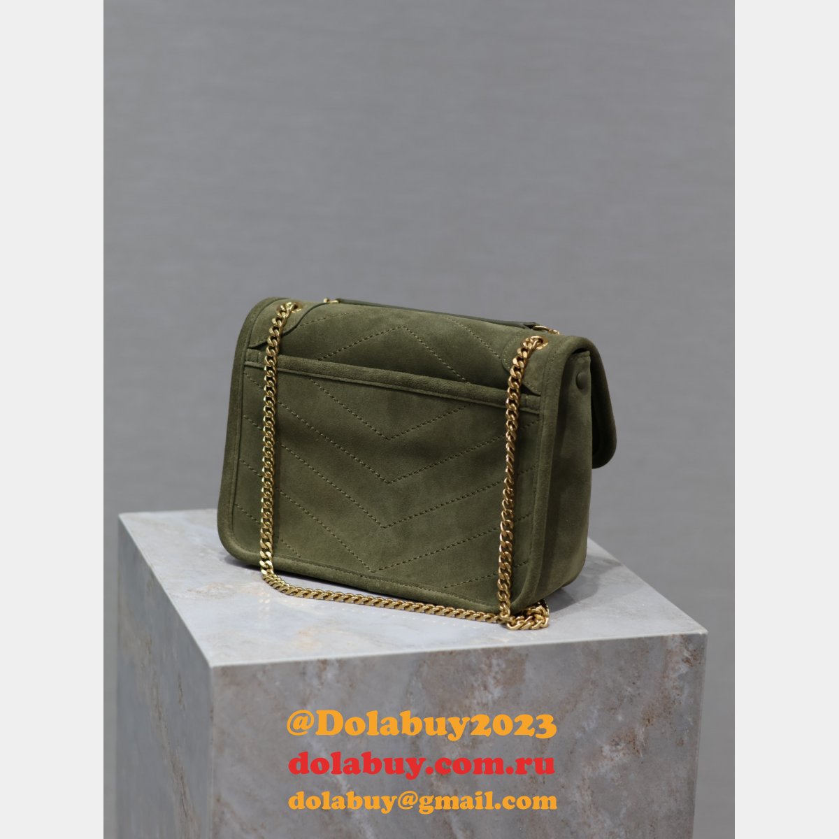 Buy Best YSL Niki 22CM 633151 Replicas High Quality ArmyGreen Bag