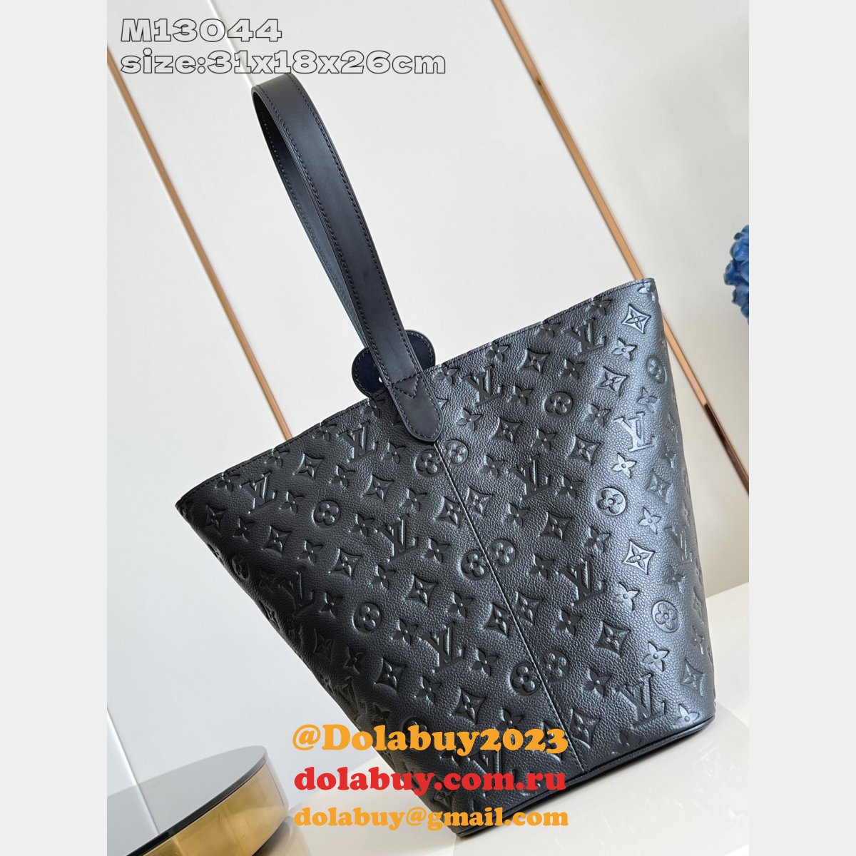 Louis Vuitton All In GM Luxury Monogram Empreinte M13044 Black Bag