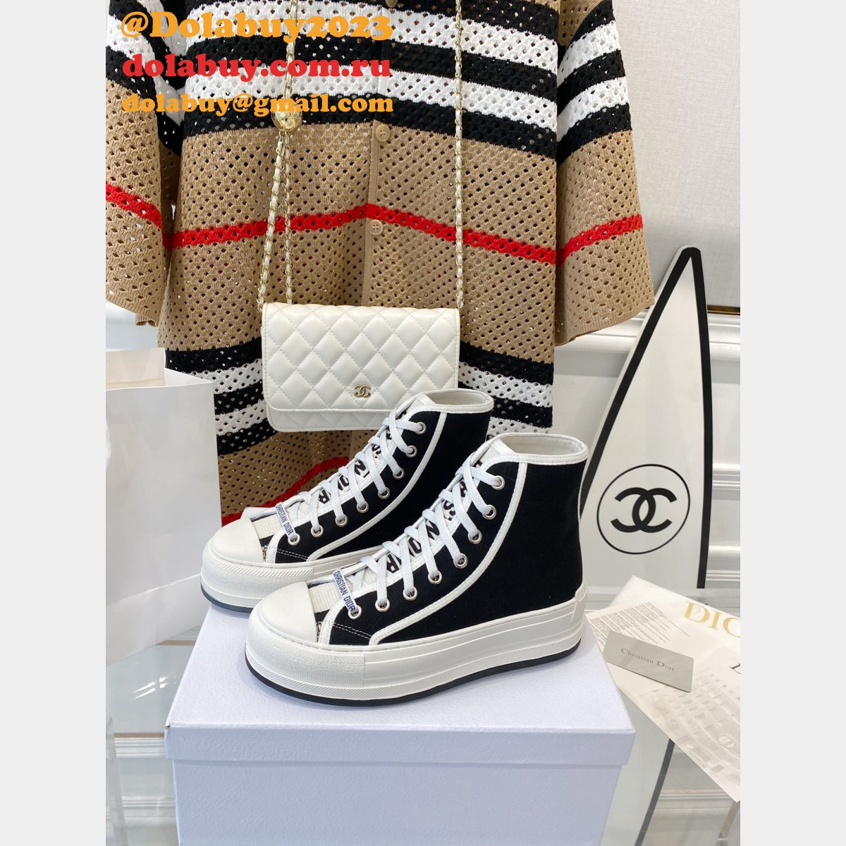 Best DIOR Platform Espadrilles Casual Cheap Perfect Sneakers