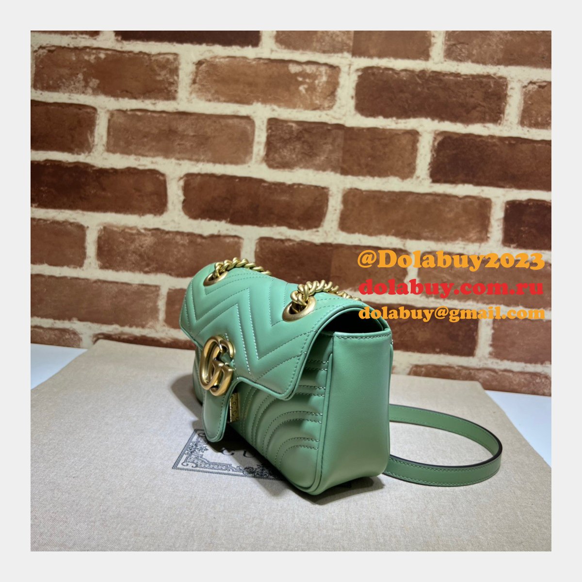 perfect G*u*i gg marmont 446744 replica handbags