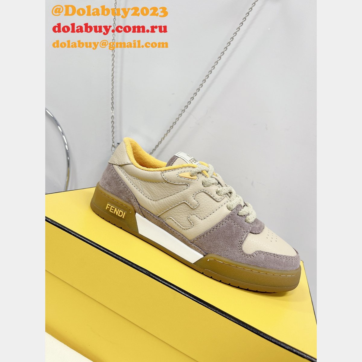 best quality replica F**di match tup f logo shoes and sneaker