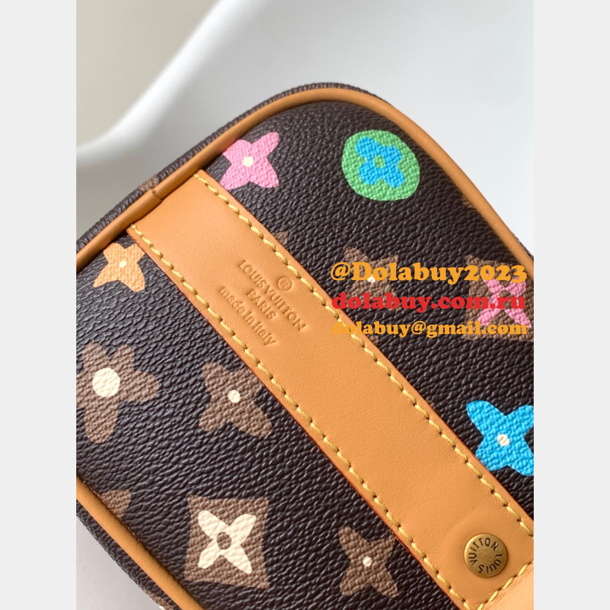 7 Star LOUIS VUITTON M24849 Keepall 25  Monogram Eclipse Reverse BAG
