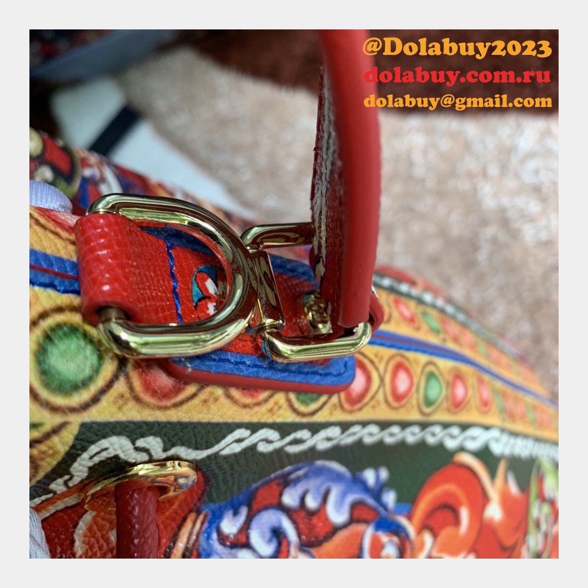 Multicolor Majolica 5500 Bucket Sling Fake Dolce & Gabbana Bag