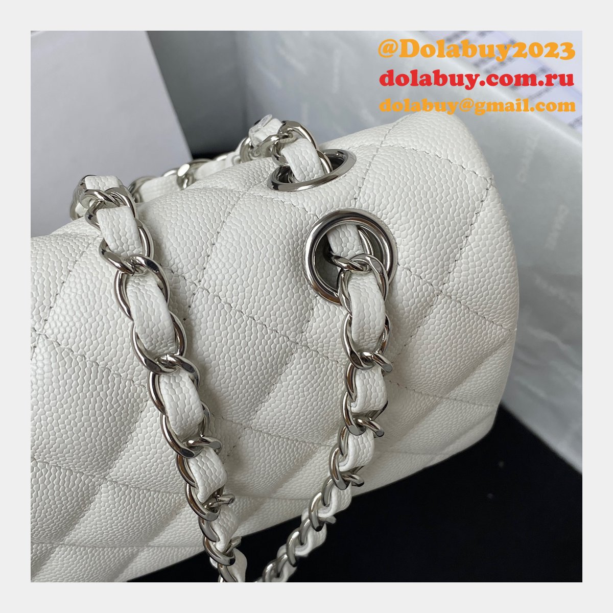 7 Star CC Small Flap Caviar Leather CF 23cm Bag