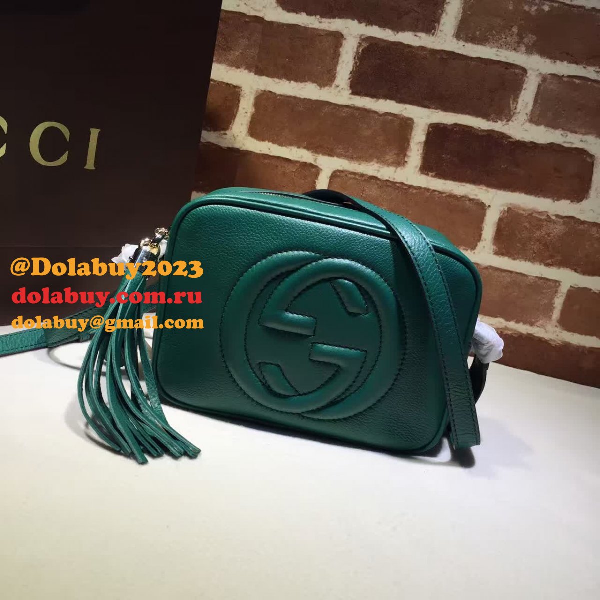 aaa+ G*u*i replicas soho small leather disco 308364 bag