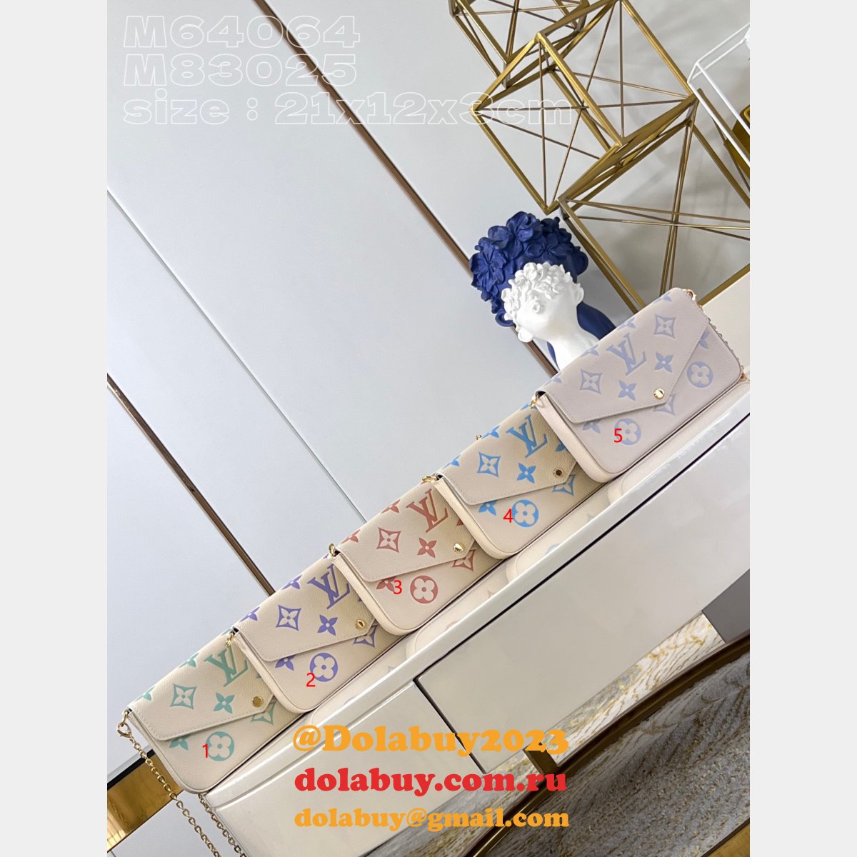 Félicie Pochette Knockoff M64064/M83025 Louis Vuitton Designer Bag