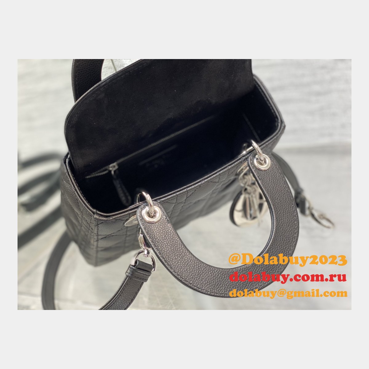 Wholesale DIOR lady 17/20/24CM calf togo leather bag