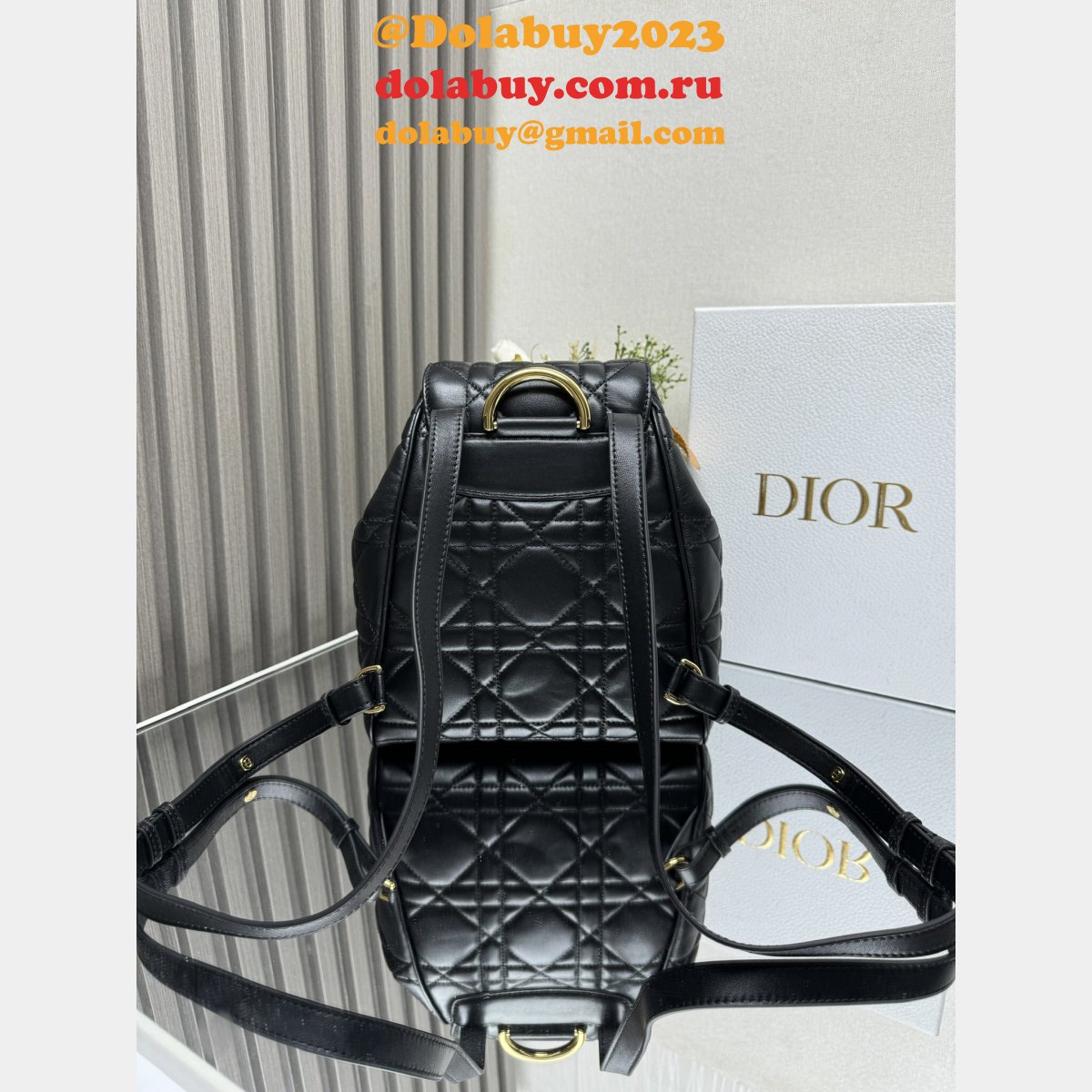 7 Star Medium Dior Caro Backpack