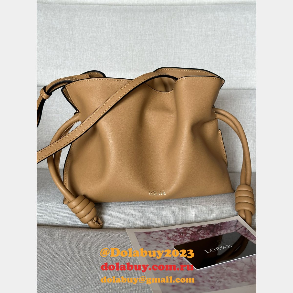 Replica Loewe Mini Flamenco Clutch In Nappa Calfskin 23CM