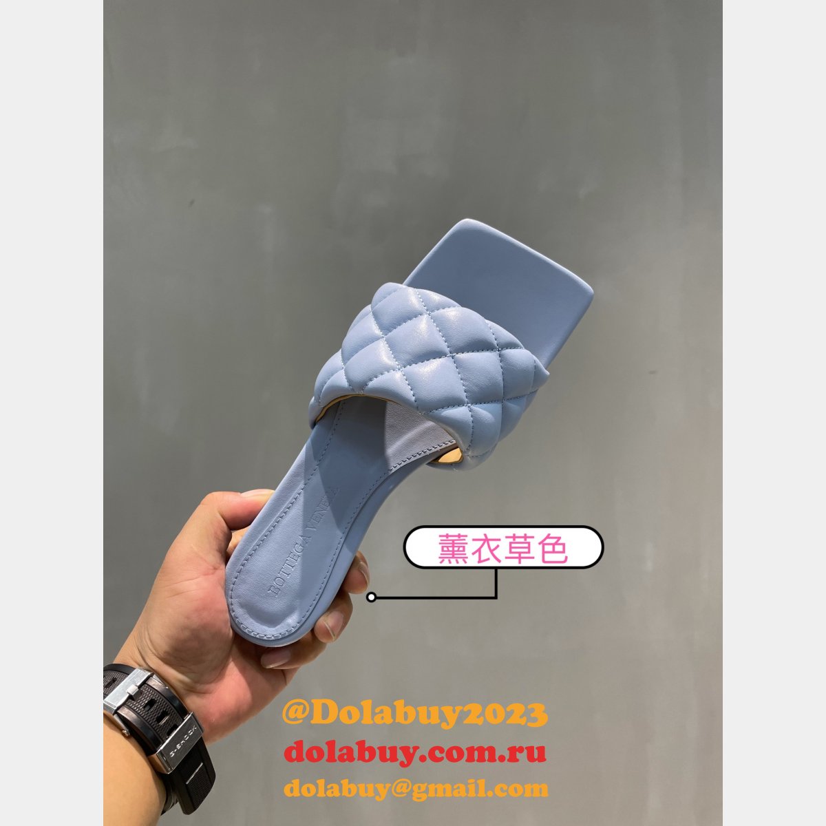 1:1 quality B0tte*a venet fake di*m*nd flat slippers shoes