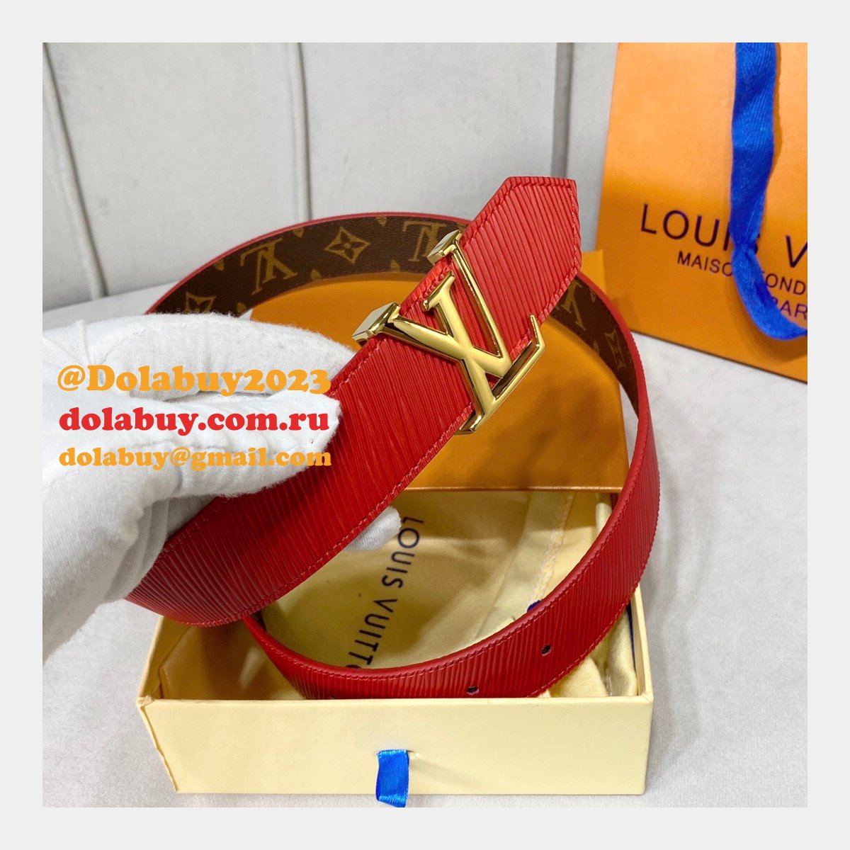 Louis Vuitton Signature Extra Long 35mm Belt Monogram Eclipse Canvas