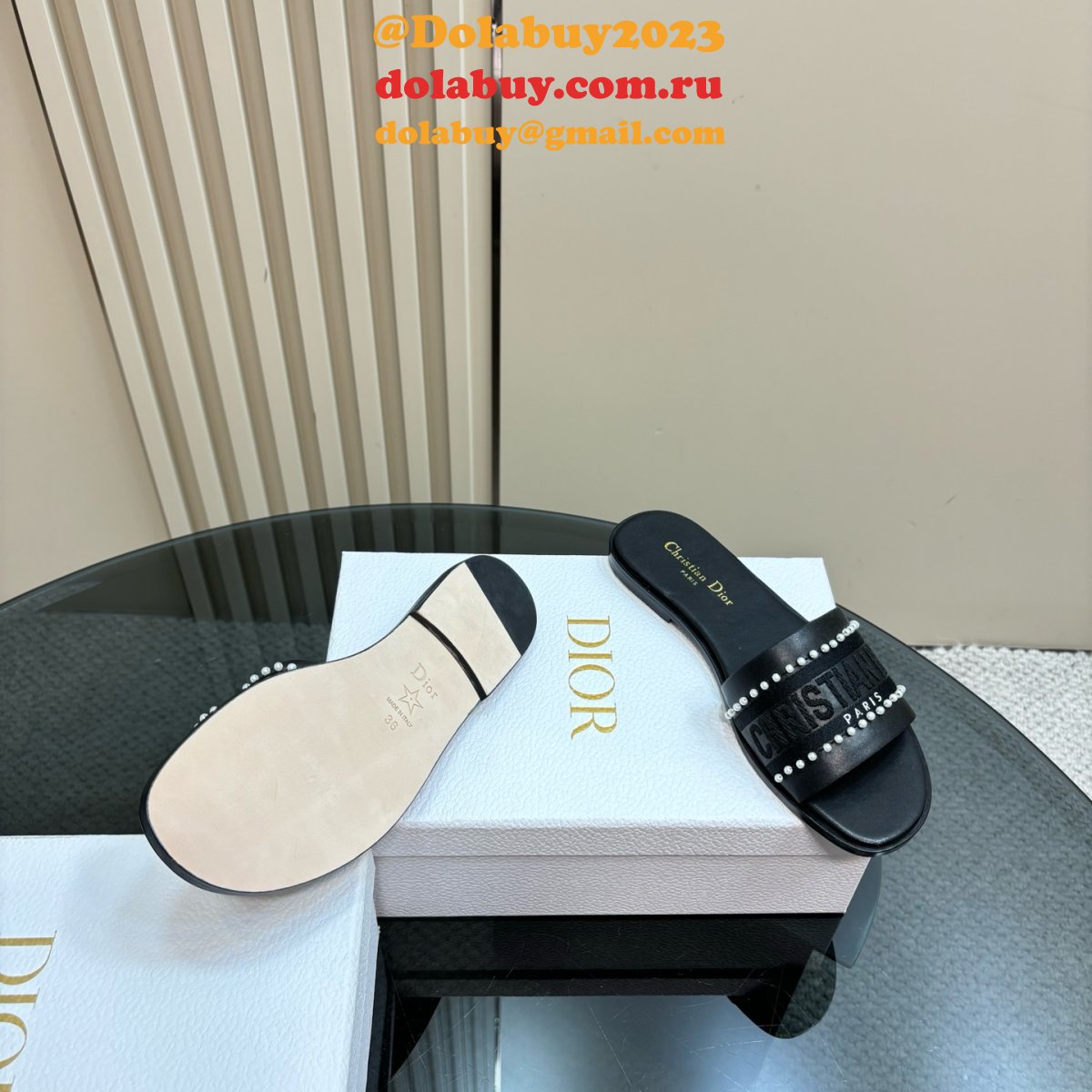 7 Star Dior Dway Slide Women Slippers