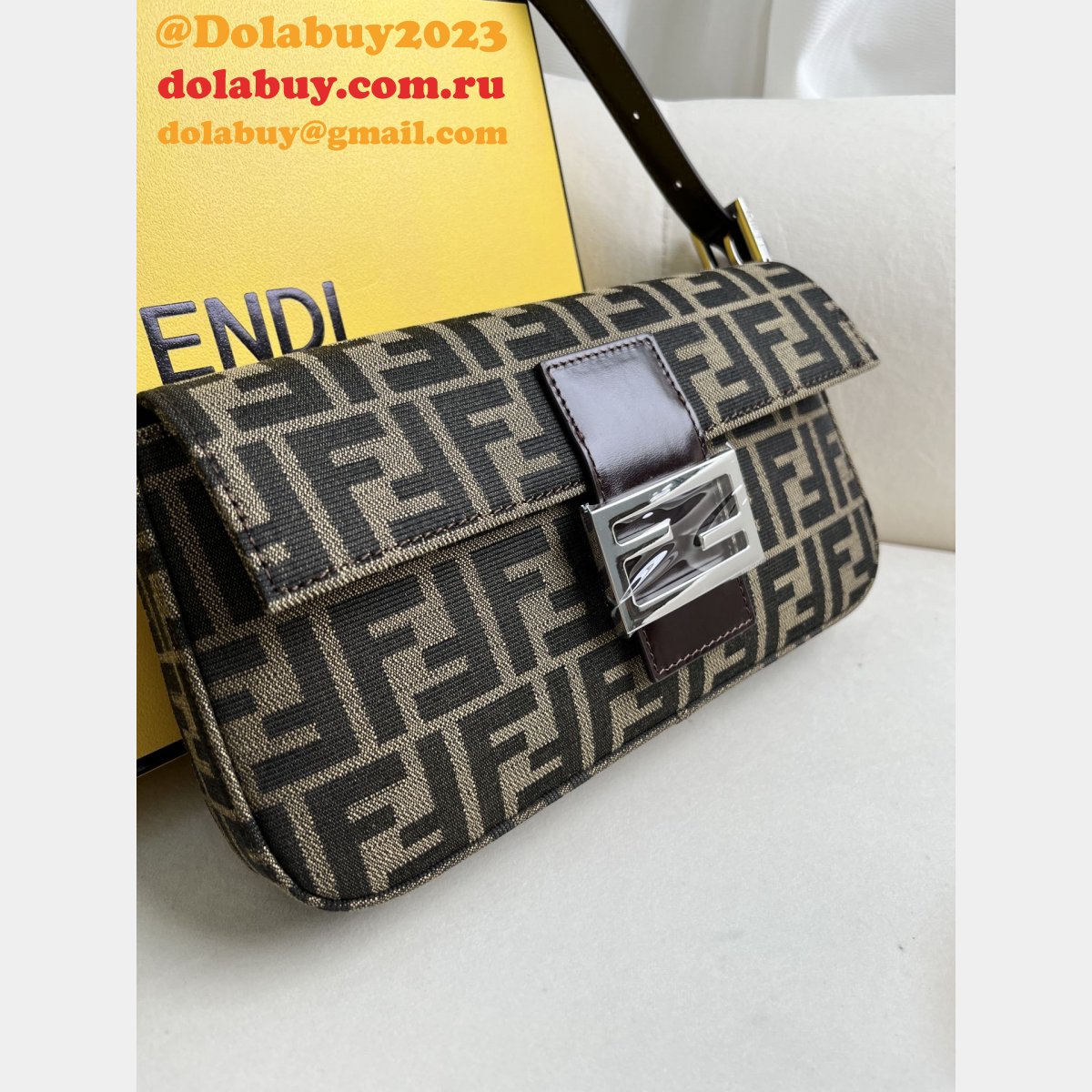 perfect 1:1 mirror F**di baguette handbag