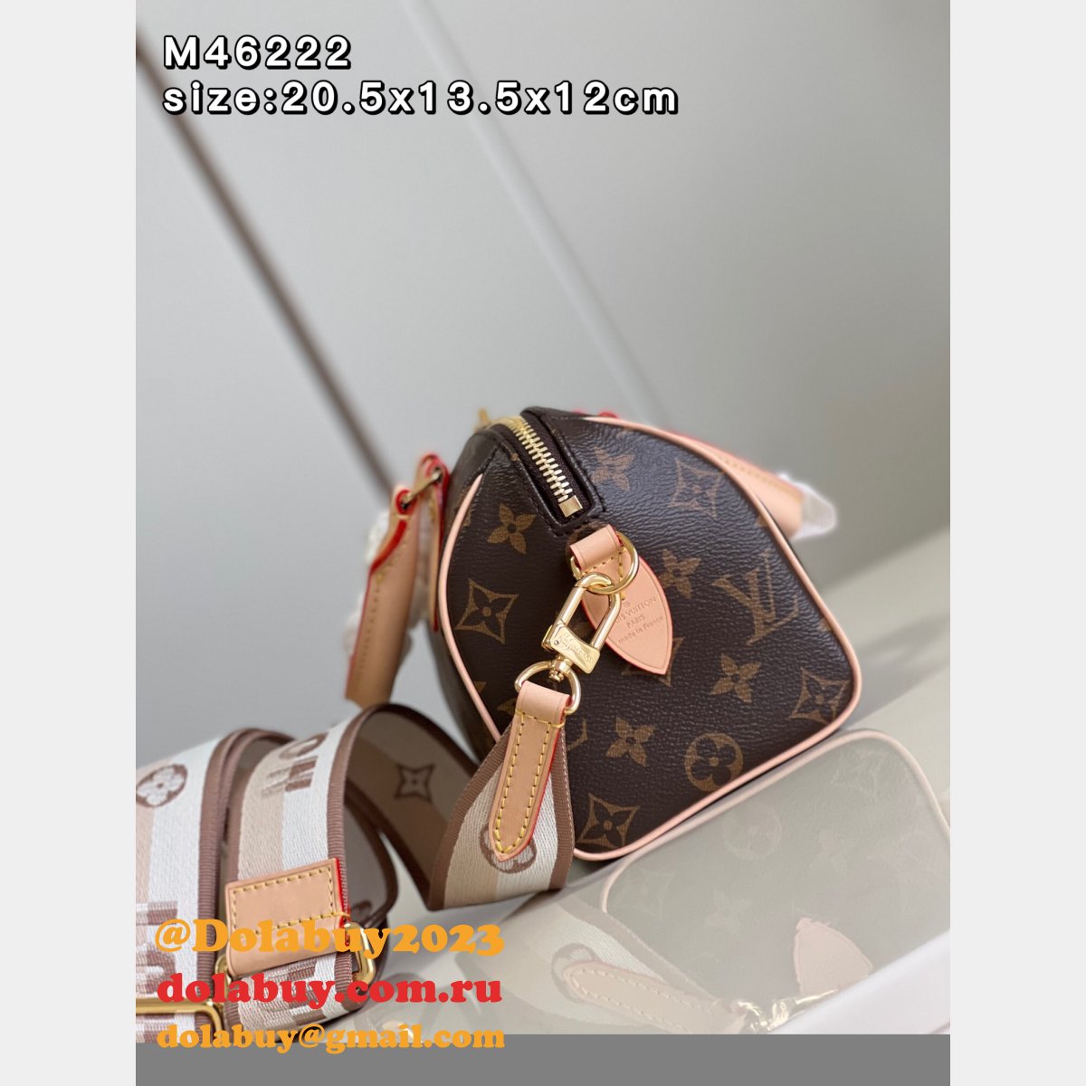 Find Cheap Louis Vuitton Replica M46222 Speedy Bandoulière 20 Monogram