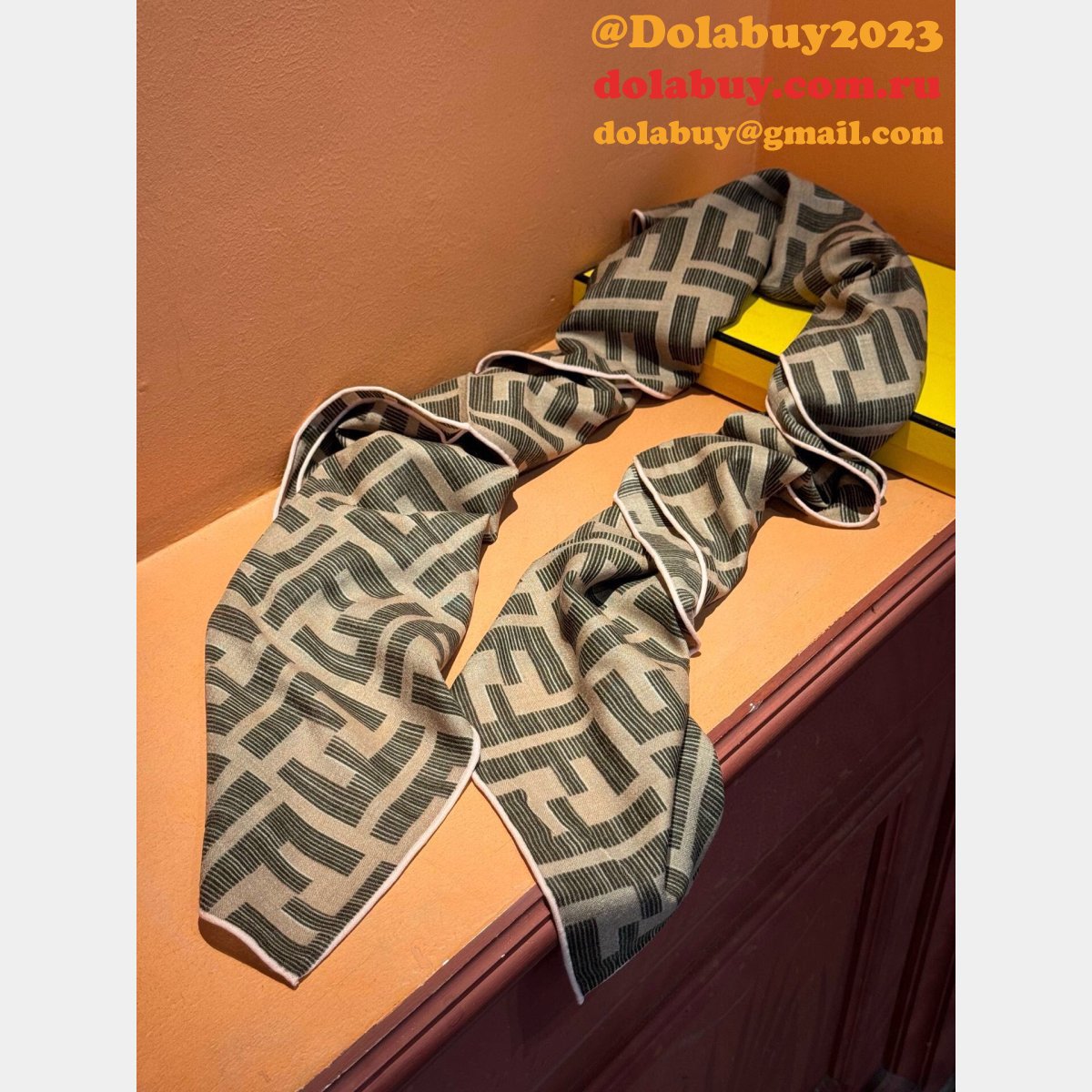 duplicate 1:1 mirror F**di cashmere scarf