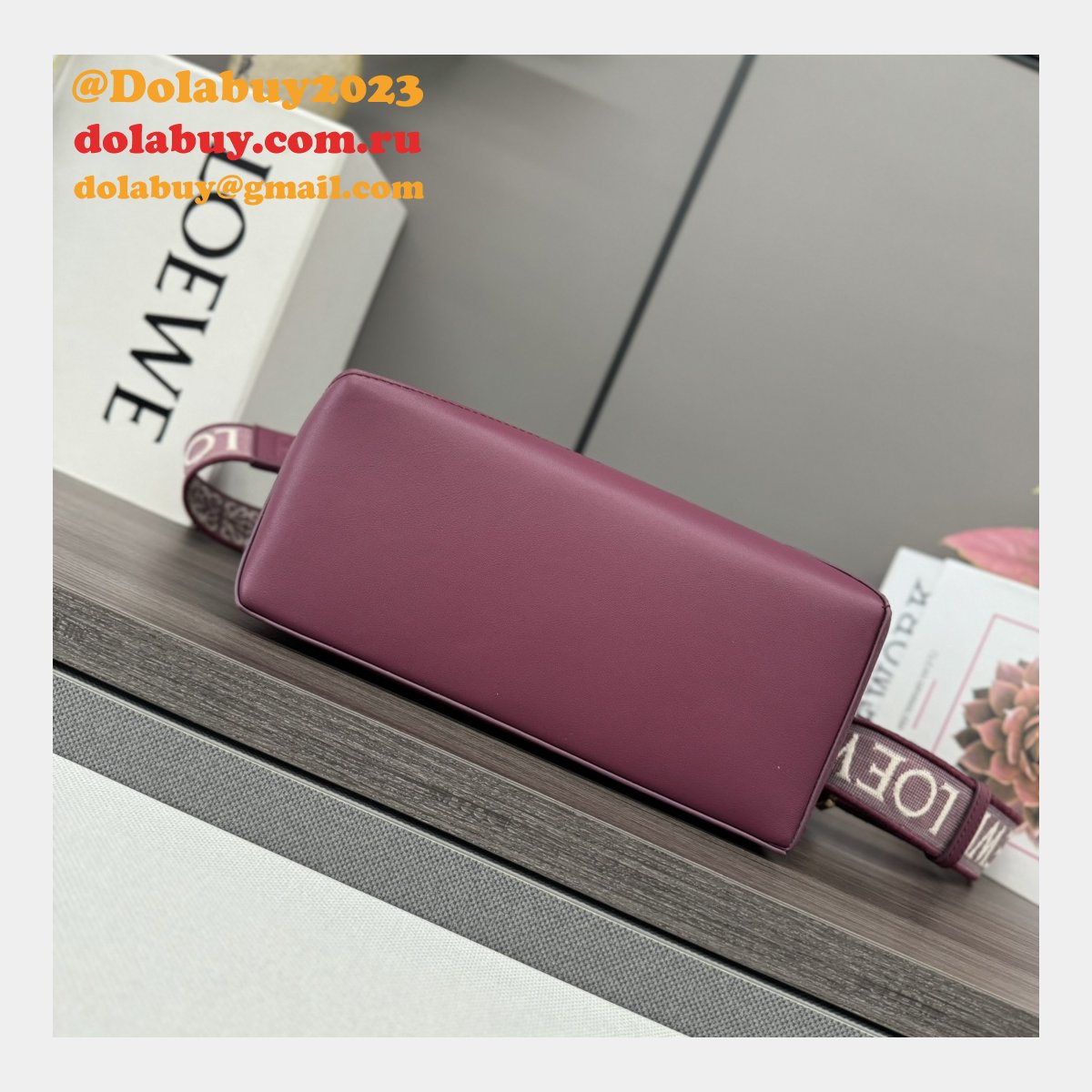 Inspired Loewe Small Puzzle Bag In Satin Calfskin 24CM With Strap