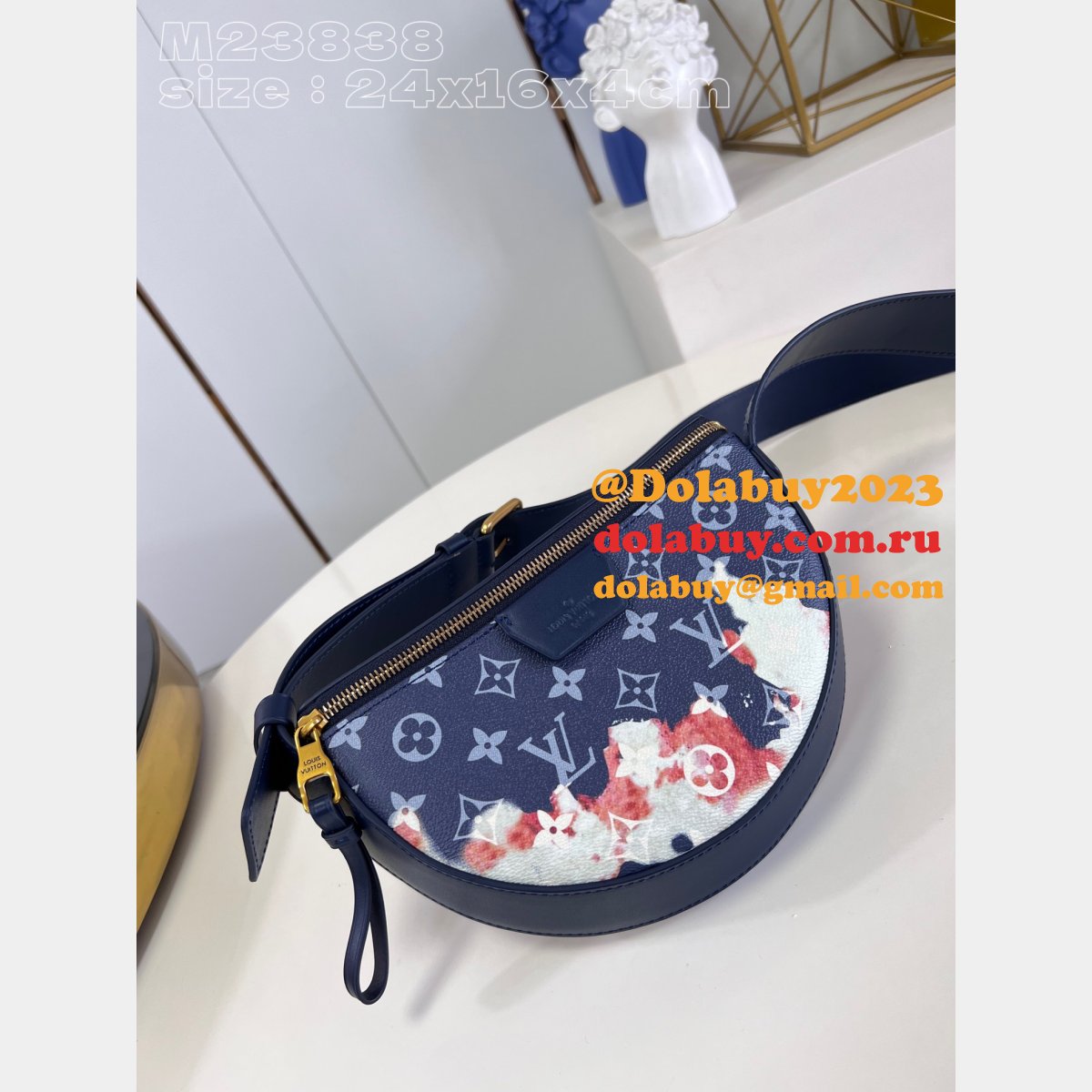 LV Moon Crossbody Monogram Eclipse M23835/M23838 Men Replicas Louis Vuitton Bag