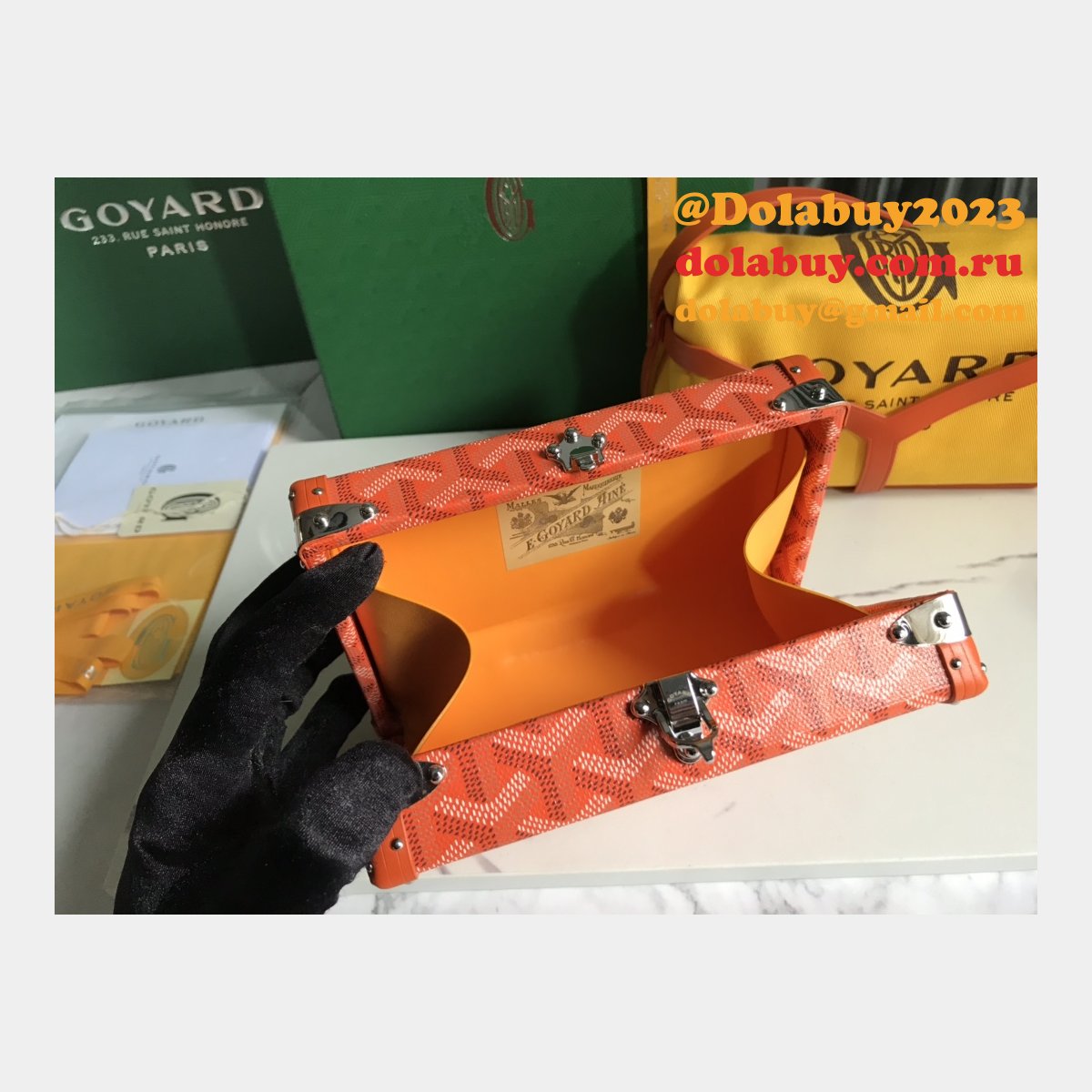 Best Quality 020177 Minaudière Goyardine Replica Goyard bags