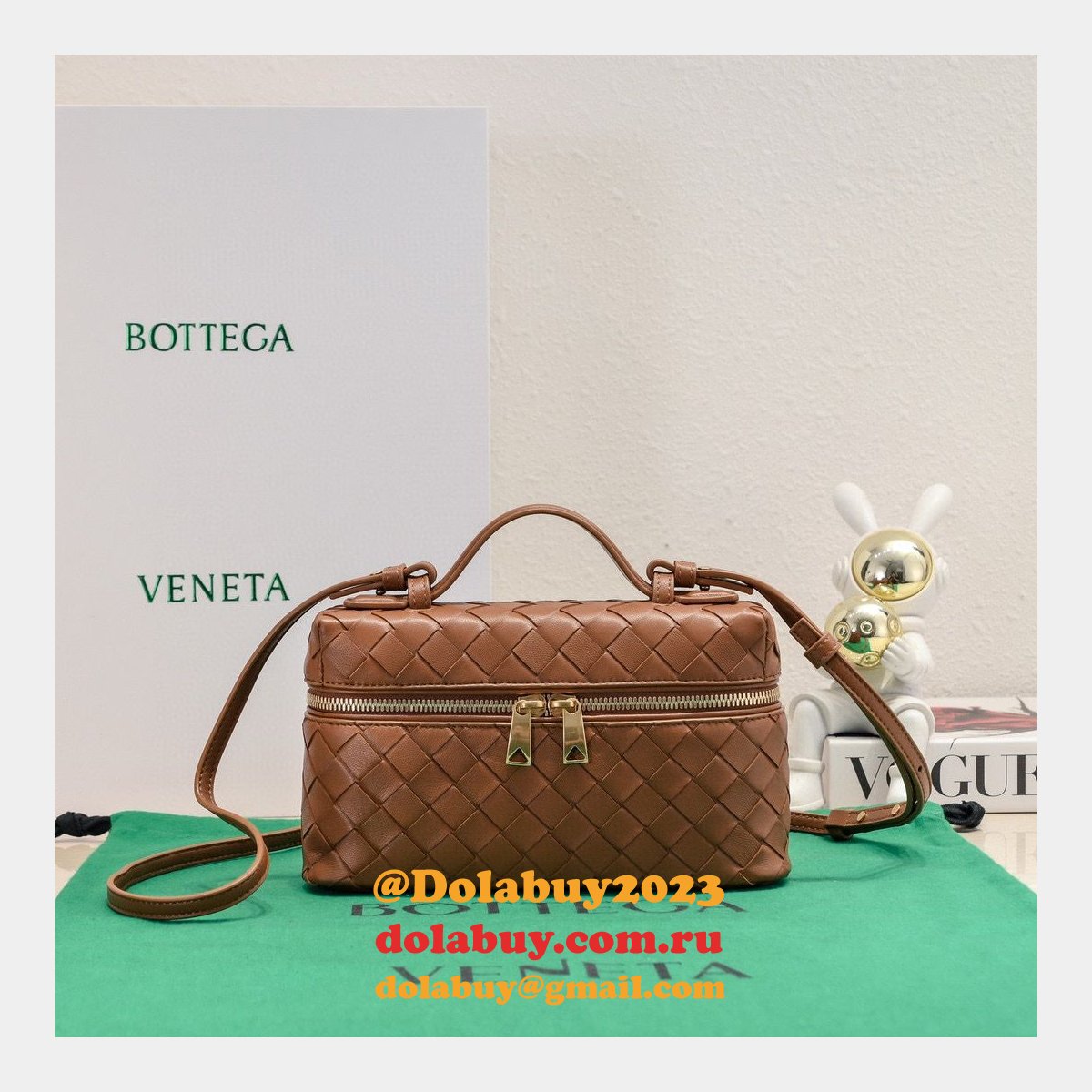 luxury b0tte*a Ven*ta 1:1 mirror vanity case 789109